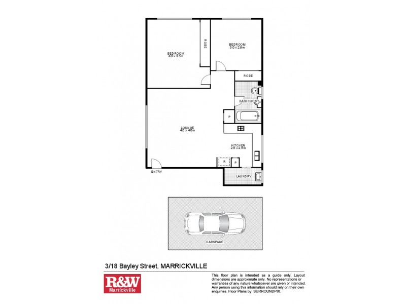 3/18 Bayley Street, Marrickville NSW 2204 Floorplan