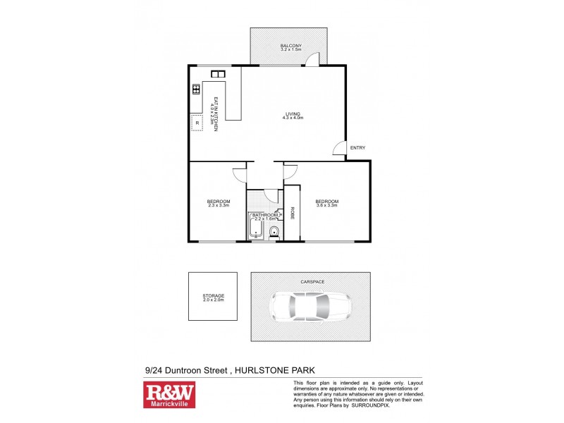 9/24 Duntroon Street, Hurlstone Park NSW 2193 Floorplan