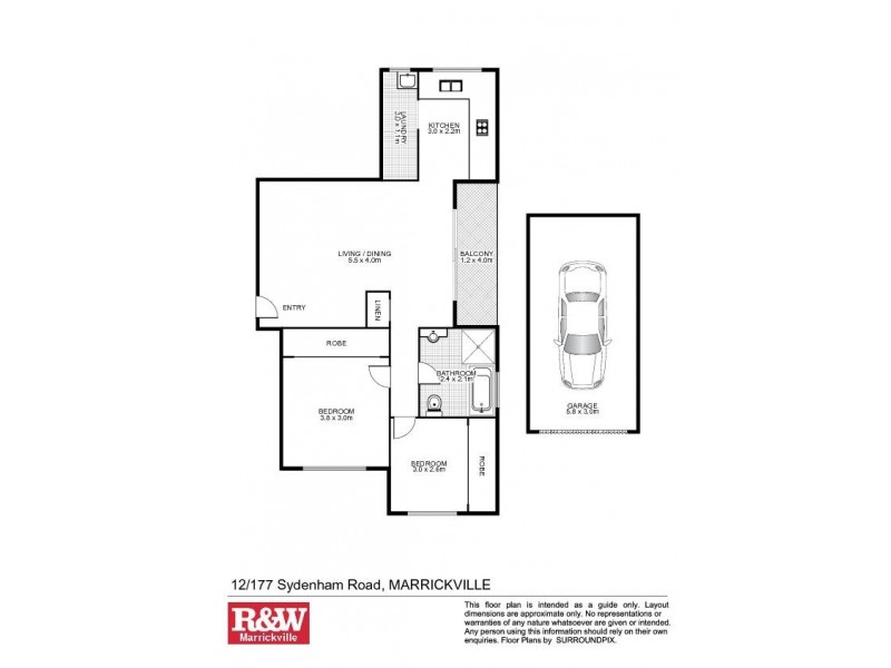12/177 Sydenham Road, Marrickville NSW 2204 Floorplan