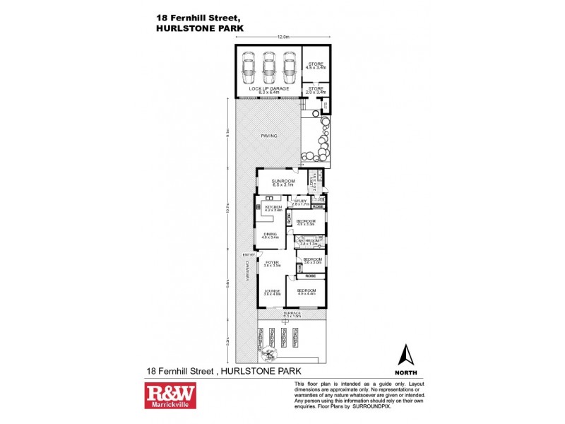 18 Fernhill Street, Hurlstone Park NSW 2193 Floorplan