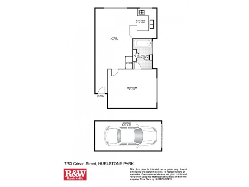 7/50 Crinan Street, Hurlstone Park NSW 2193 Floorplan