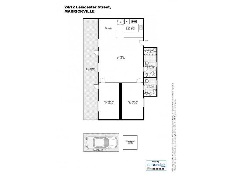 24/12 Leicester Street, Marrickville NSW 2204 Floorplan