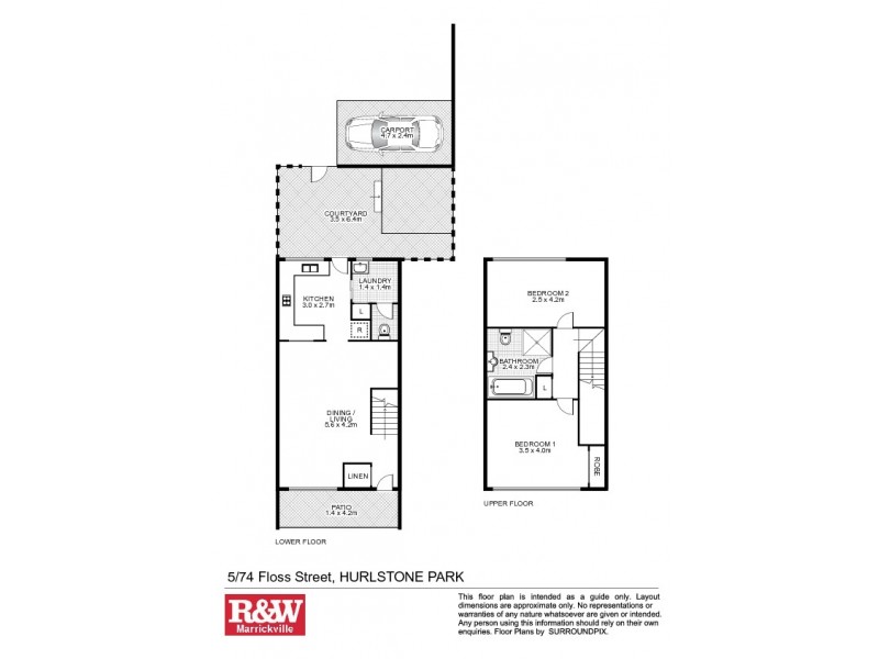 5/74 Floss Street, Hurlstone Park NSW 2193 Floorplan