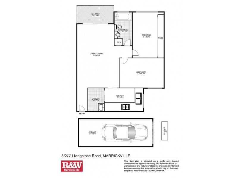 8/277 Livingstone Road, Marrickville NSW 2204 Floorplan