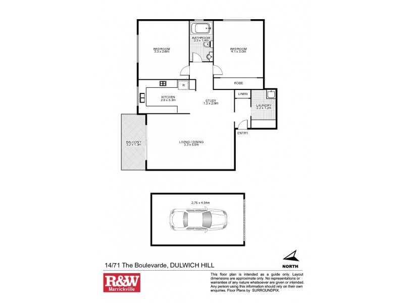 14/71 The Boulevarde, Dulwich Hill NSW 2203 Floorplan