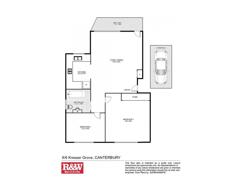 8/6 Kresser Grove, Canterbury NSW 2193 Floorplan