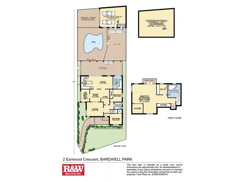 2 Earlwood Crescent, Bardwell Park NSW 2207 Floorplan