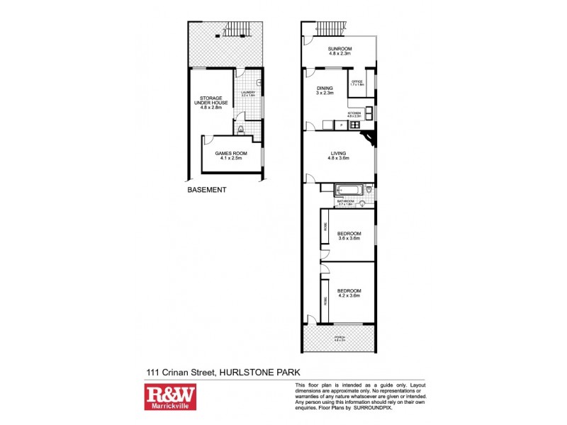111 Crinan Street, Hurlstone Park NSW 2193 Floorplan