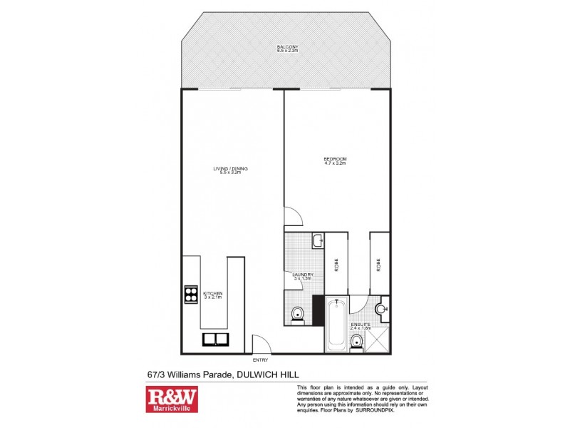 67/3 Williams Parade, Dulwich Hill NSW 2203 Floorplan