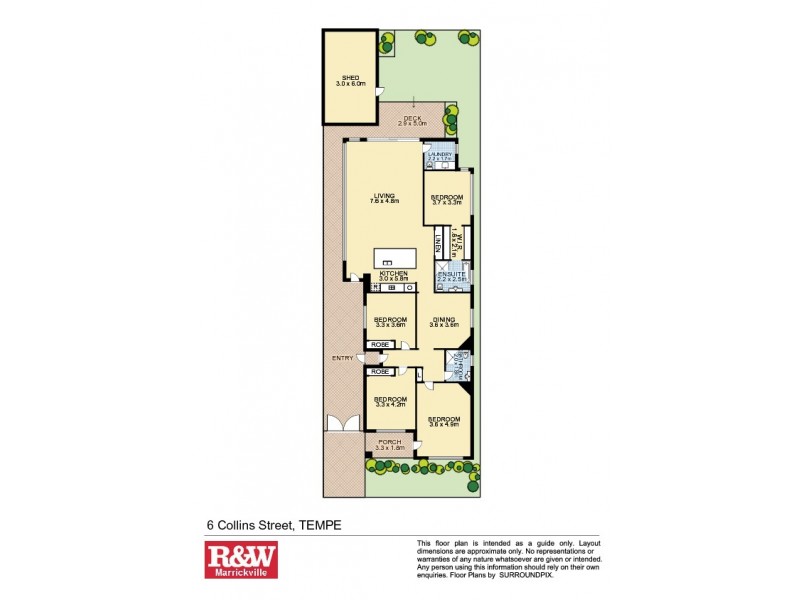 6 Collins Street, Tempe NSW 2044 Floorplan
