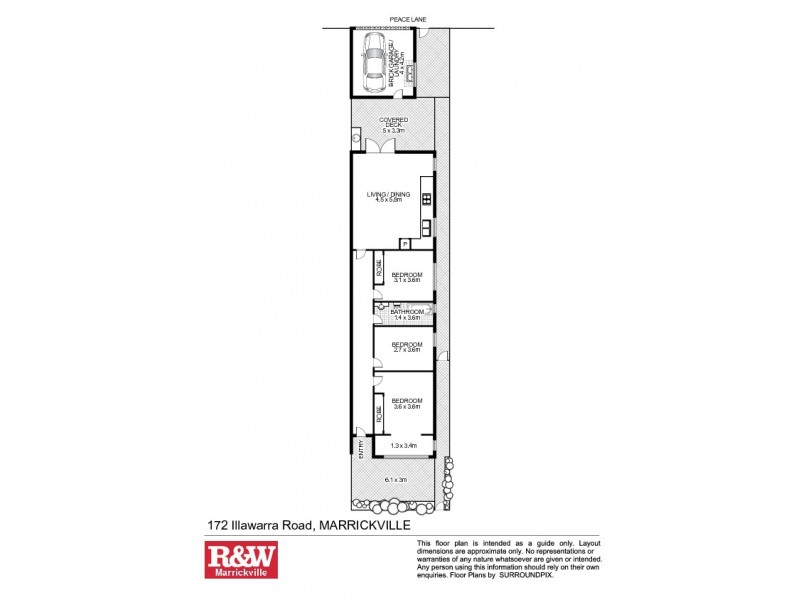 172 Illawarra Road, Marrickville NSW 2204 Floorplan