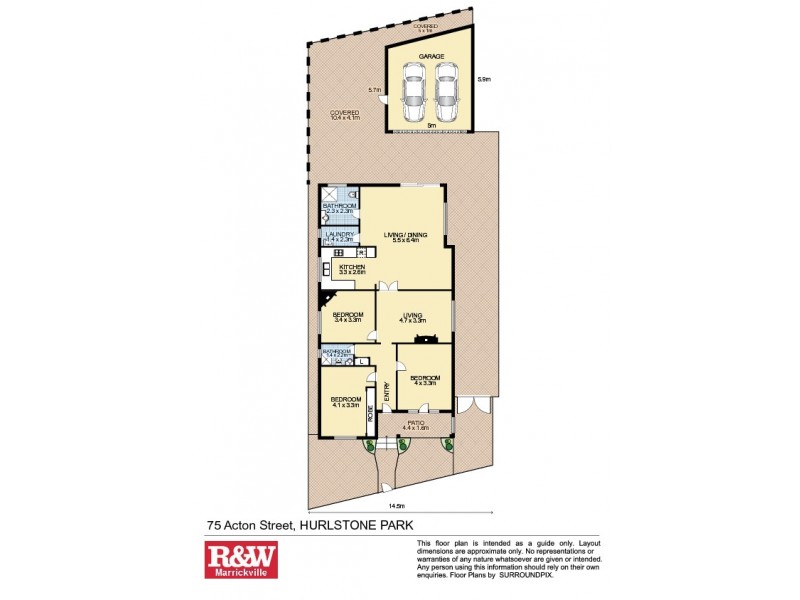 75 Acton Street, Hurlstone Park NSW 2193 Floorplan