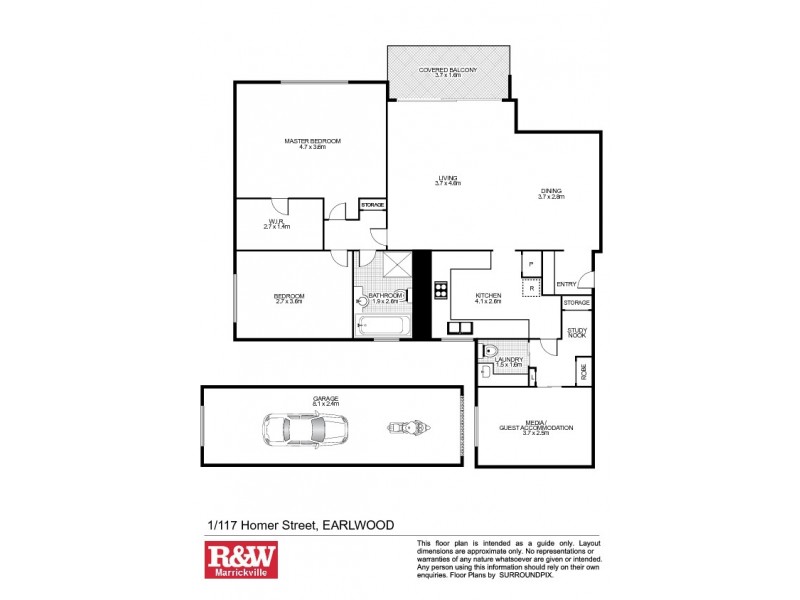 1/117 Homer Street, Earlwood NSW 2206 Floorplan