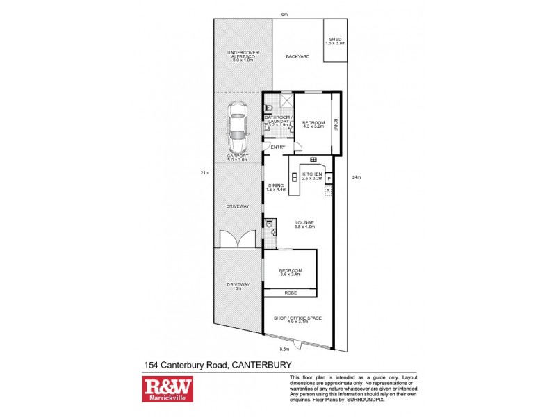 154 Canterbury Road, Canterbury NSW 2193 Floorplan
