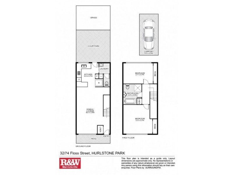32/74 Floss Street, Hurlstone Park NSW 2193 Floorplan