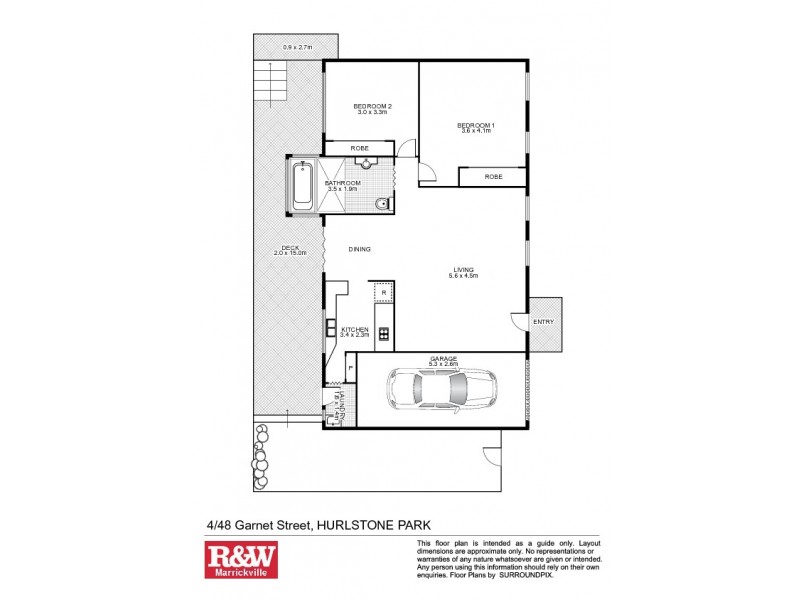 4/48 Garnet Street, Hurlstone Park NSW 2193 Floorplan