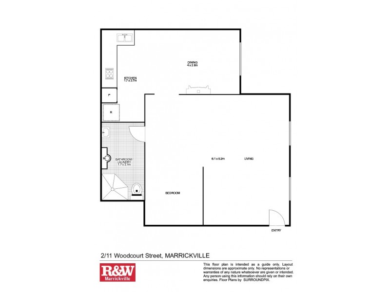 2/11 Woodcourt Street, Marrickville NSW 2204 Floorplan