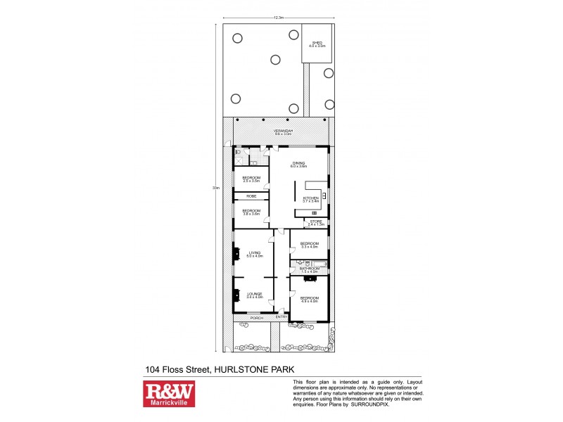 104 Floss Street, Hurlstone Park NSW 2193 Floorplan