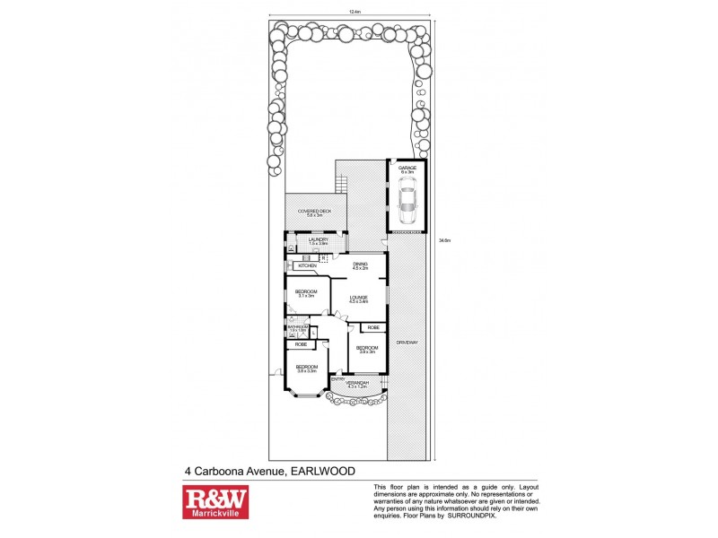 4 Carboona Avenue, Earlwood NSW 2206 Floorplan