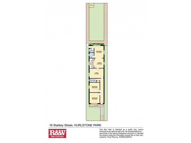 16 Starkey Street, Hurlstone Park NSW 2193 Floorplan