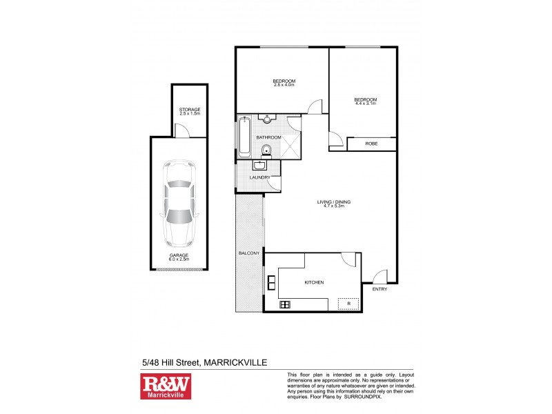 5/48 Hill Street, Marrickville NSW 2204 Floorplan
