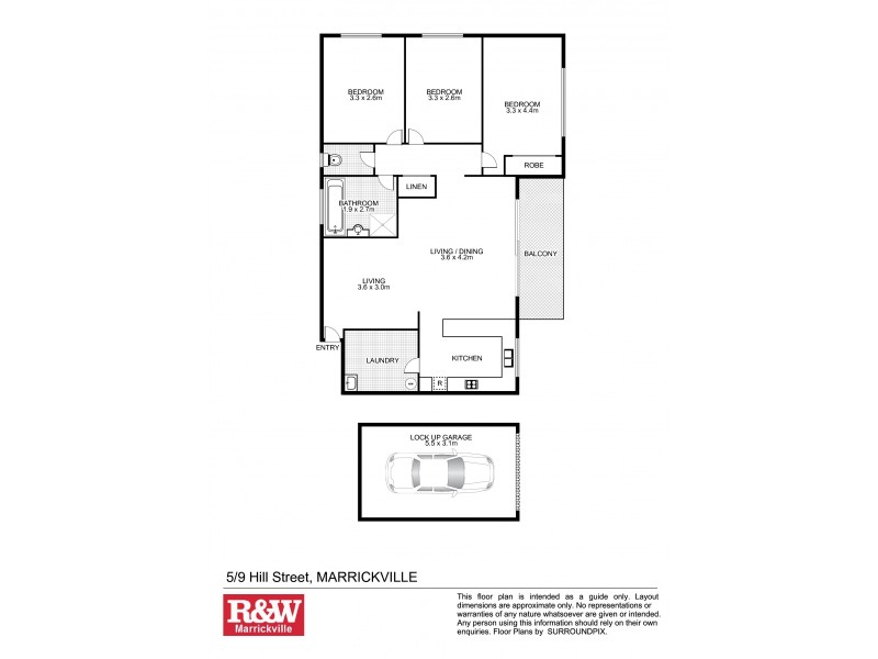 5/9 Hill Street, Marrickville NSW 2204 Floorplan