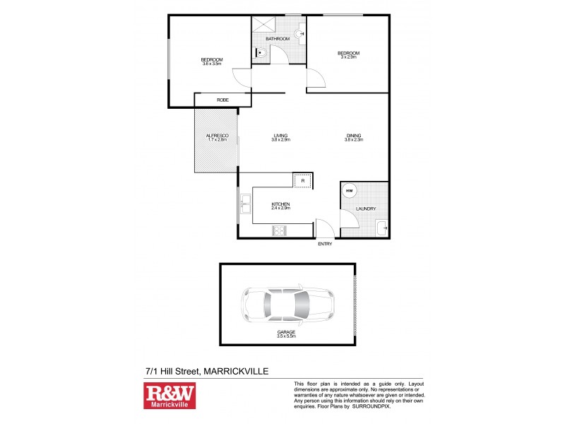 7/1 Hill Street, Marrickville NSW 2204 Floorplan