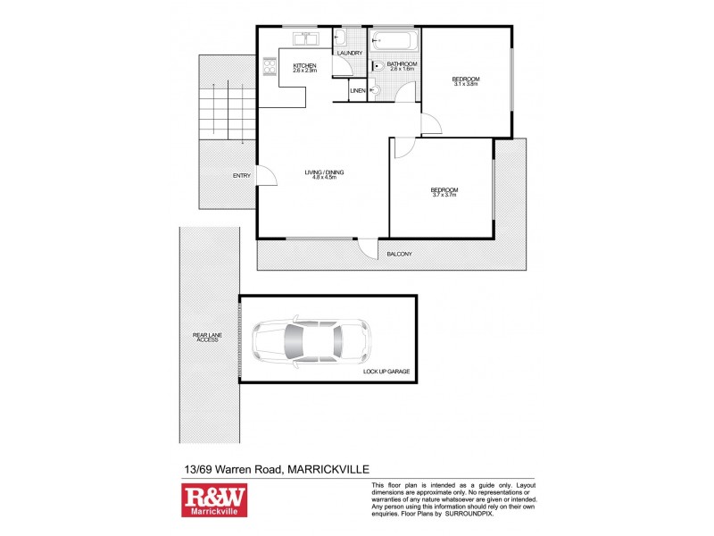 13/69 Warren Road, Marrickville NSW 2204 Floorplan
