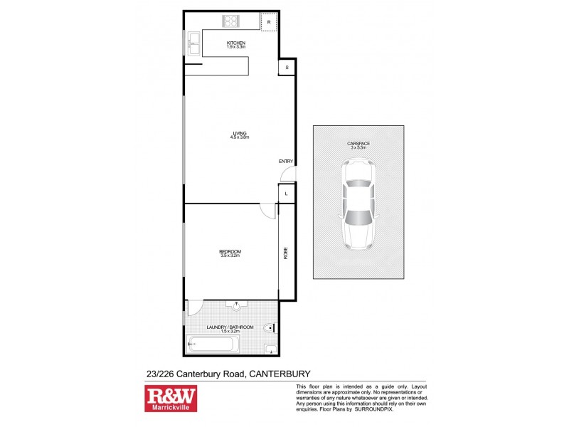 23/226 Canterbury Road, Canterbury NSW 2193 Floorplan