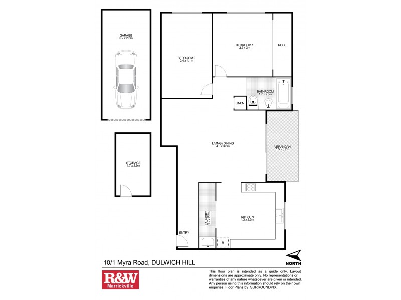 10/1 Myra Road, Dulwich Hill NSW 2203 Floorplan