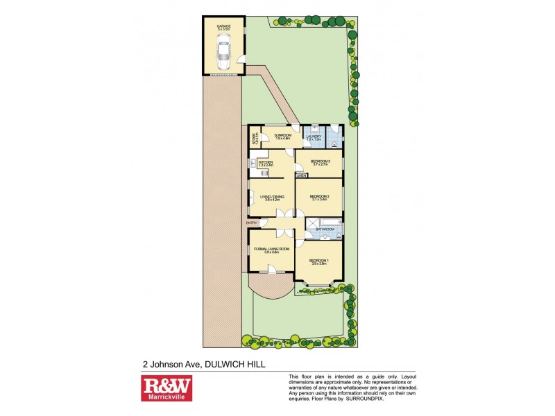 2 Johnson Avenue, Dulwich Hill NSW 2203 Floorplan