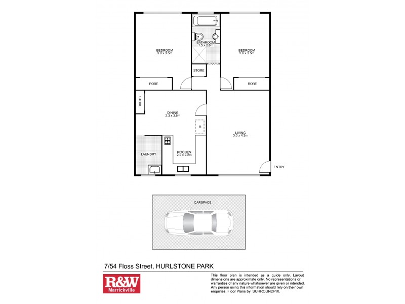 7/54 Floss Street, Hurlstone Park NSW 2193 Floorplan