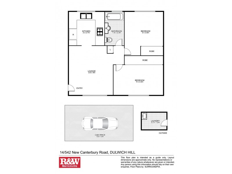 14/542 New Canterbury Road, Dulwich Hill NSW 2203 Floorplan