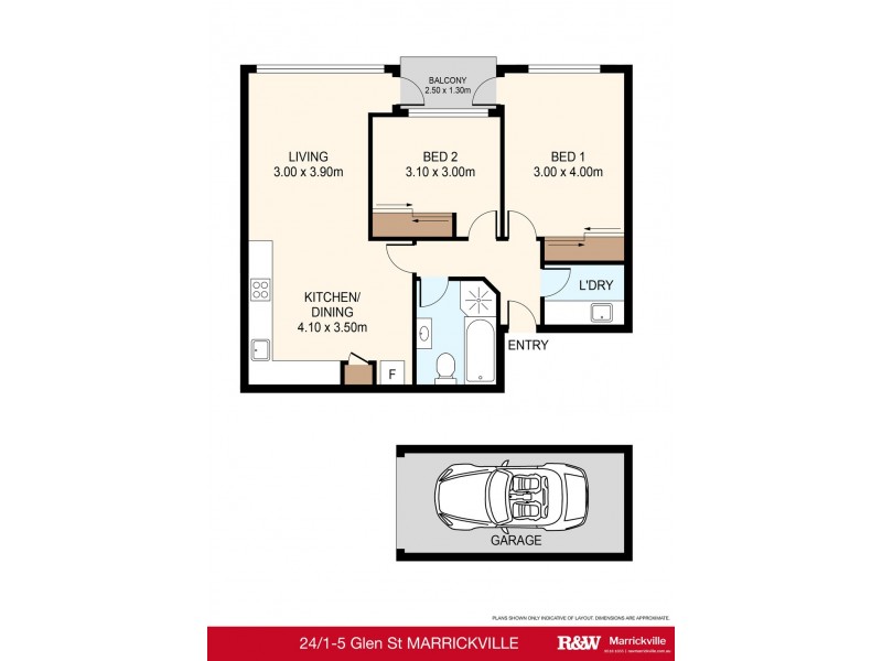 24/1 Glen Street, Marrickville NSW 2204 Floorplan