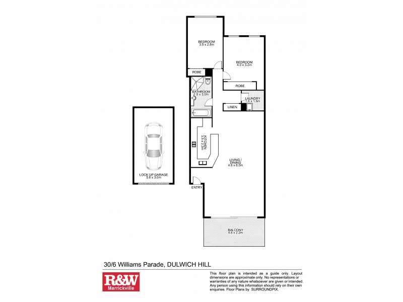 30/6 Williams Parade, Dulwich Hill NSW 2203 Floorplan
