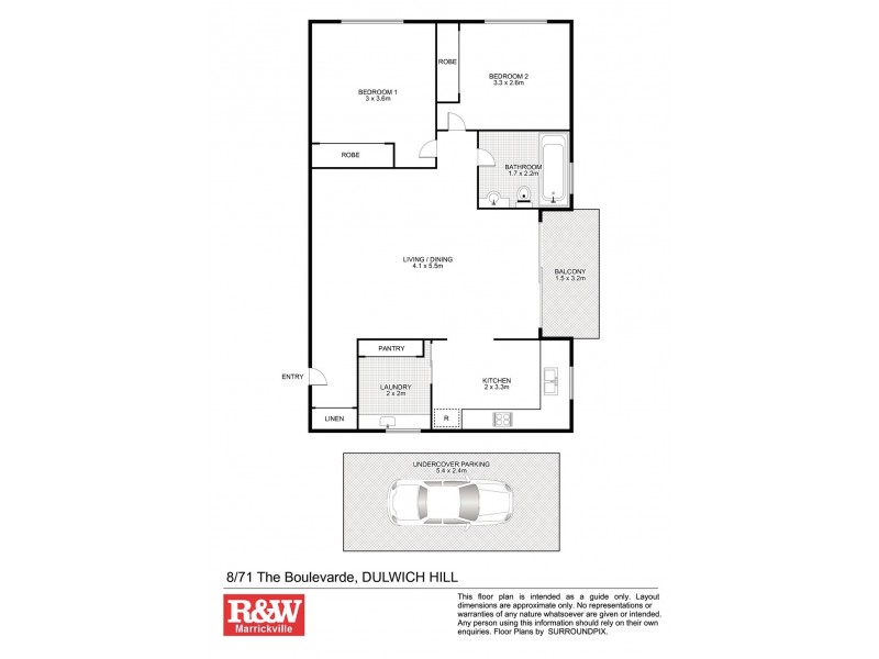 8/71 The Boulevarde, Dulwich Hill NSW 2203 Floorplan