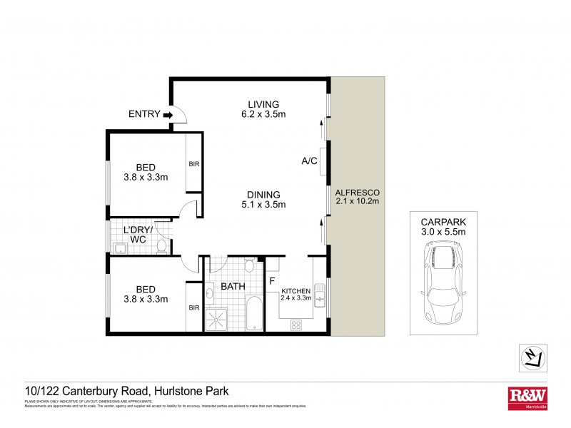 10/122 Canterbury Road, Hurlstone Park NSW 2193 Floorplan