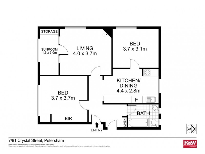 7/81 Crystal Street, Petersham NSW 2049 Floorplan