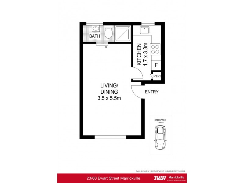 23/60 Ewart Street, Marrickville NSW 2204 Floorplan
