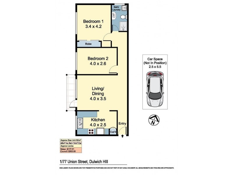 1/77 Union Street, Dulwich Hill NSW 2203 Floorplan