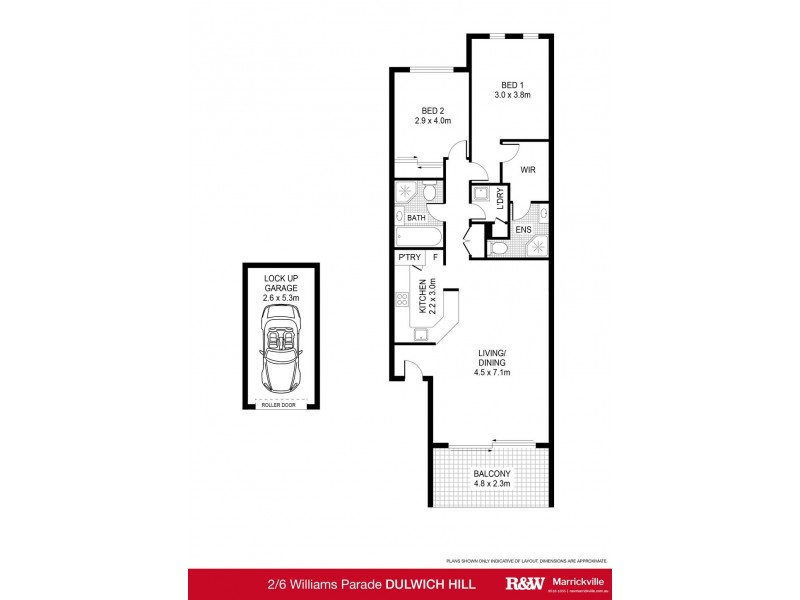 2/6 Williams Parade, Dulwich Hill NSW 2203 Floorplan