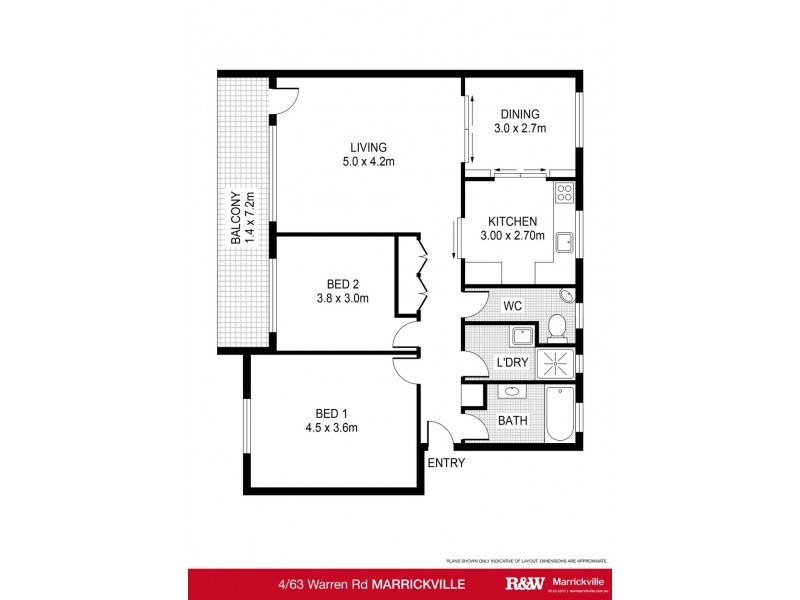 4/63 Warren Road, Marrickville NSW 2204 Floorplan
