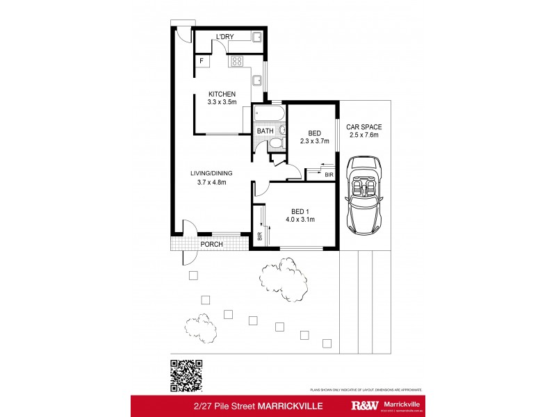 2/27 Pile Street, Marrickville NSW 2204 Floorplan