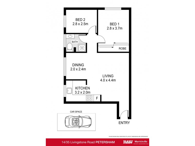 14/35 Livingstone Road, Petersham NSW 2049 Floorplan