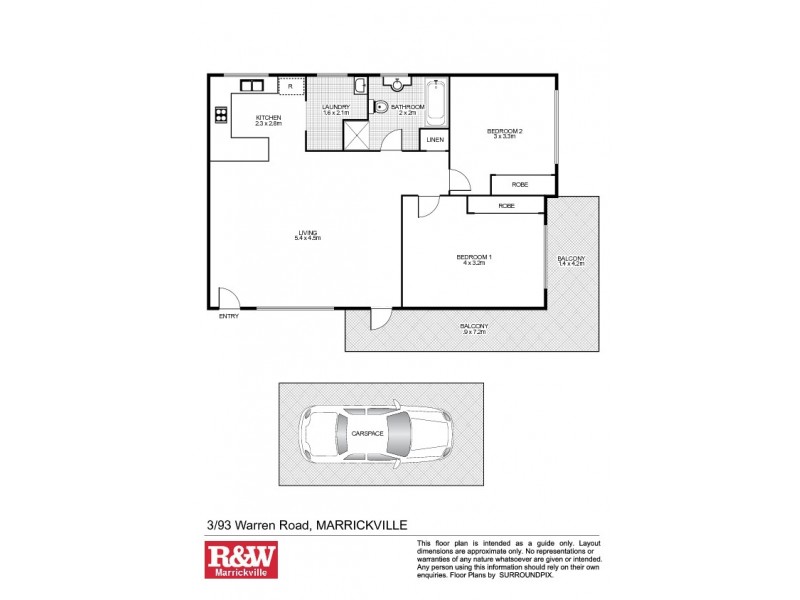 3/93 Warren Road, Marrickville NSW 2204 Floorplan