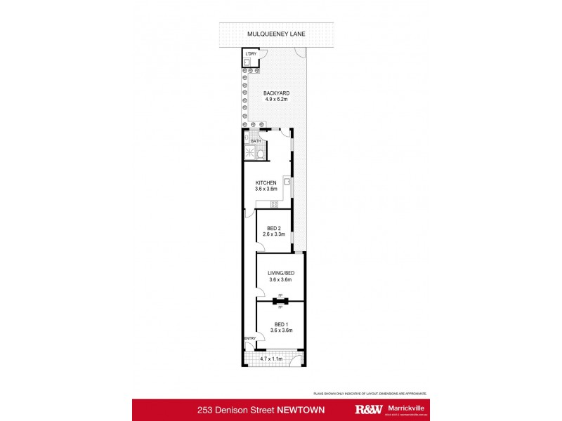 253 Denison Street, Newtown NSW 2042 Floorplan