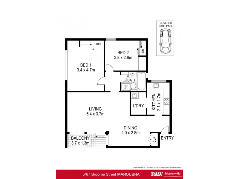 5/67 Broome Street, Maroubra NSW 2035 Floorplan