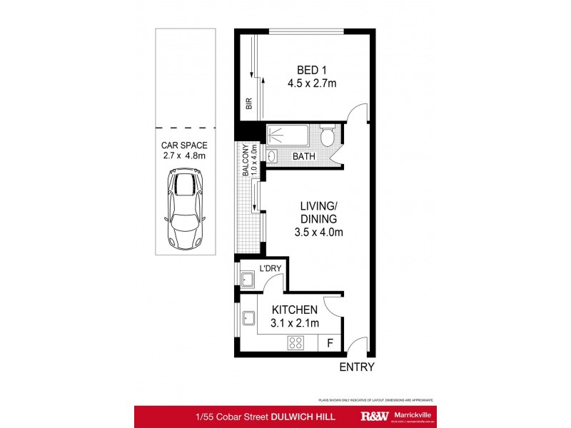1/55 Cobar Street, Dulwich Hill NSW 2203 Floorplan