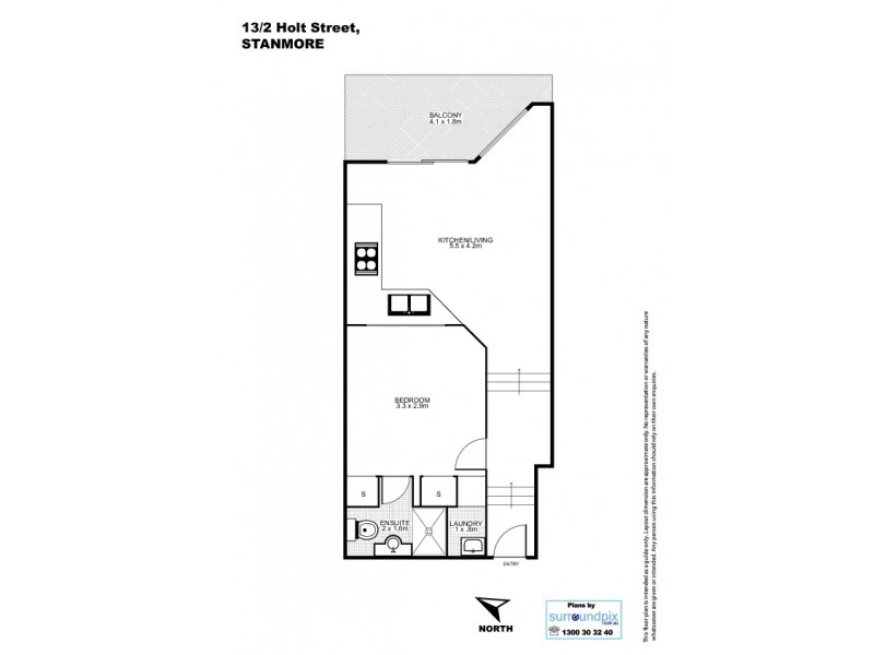 13/2 Holt Street, Stanmore NSW 2048 Floorplan