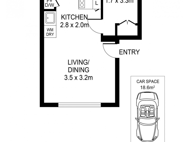 23/60 Ewart Street, Marrickville NSW 2204 Floorplan